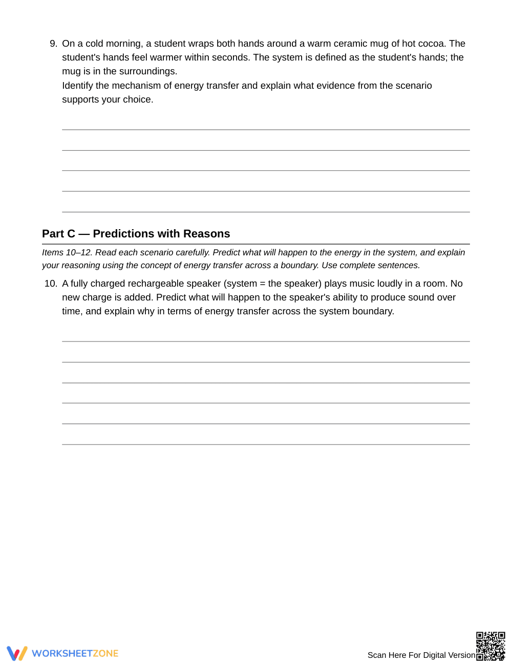 Essential System Boundary Energy Worksheet | Grade 6 Science - Page 4