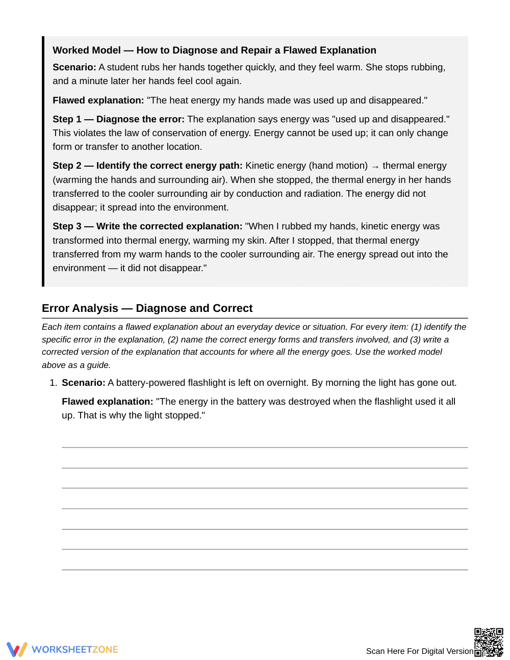 Printable Energy Conservation Worksheet | Grade 6 - Page 2