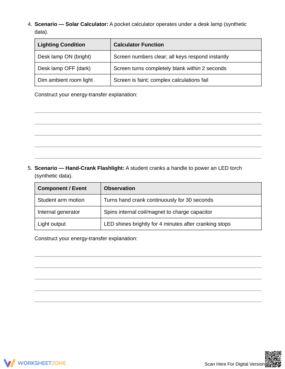Printable Energy-Transfer Worksheet | Grade 6 Science - Page 3