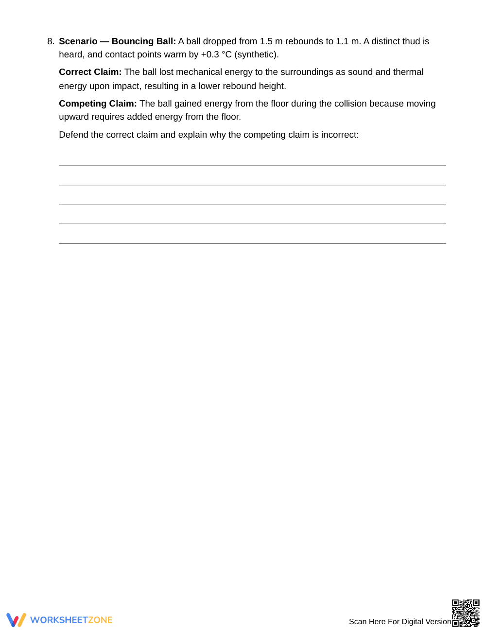 Printable Energy-Transfer Worksheet | Grade 6 Science - Page 5