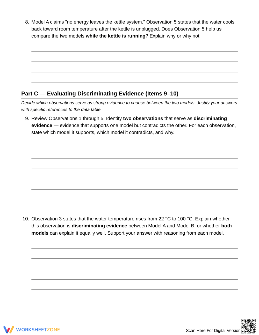 Essential Energy Chain Models Worksheet | Grade 6 Science - Page 5