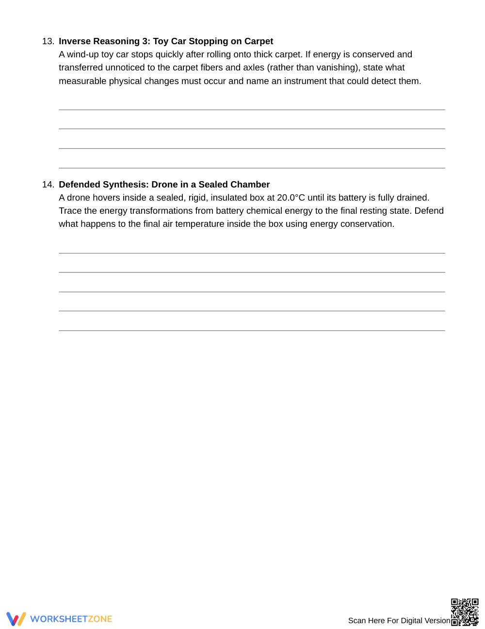 Complete Unnoticed Energy Transfer Worksheet | Grade 6 - Page 5