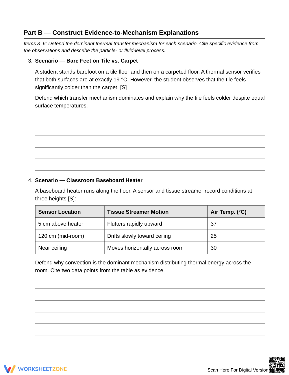Essential Heat Transfer Worksheet | Grade 6 Science - Page 3