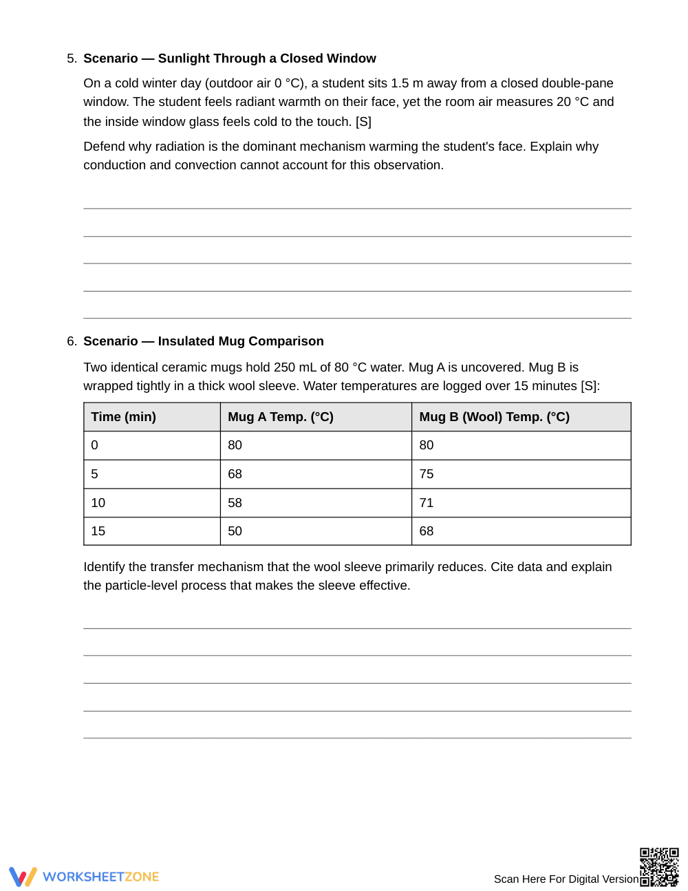 Essential Heat Transfer Worksheet | Grade 6 Science - Page 4