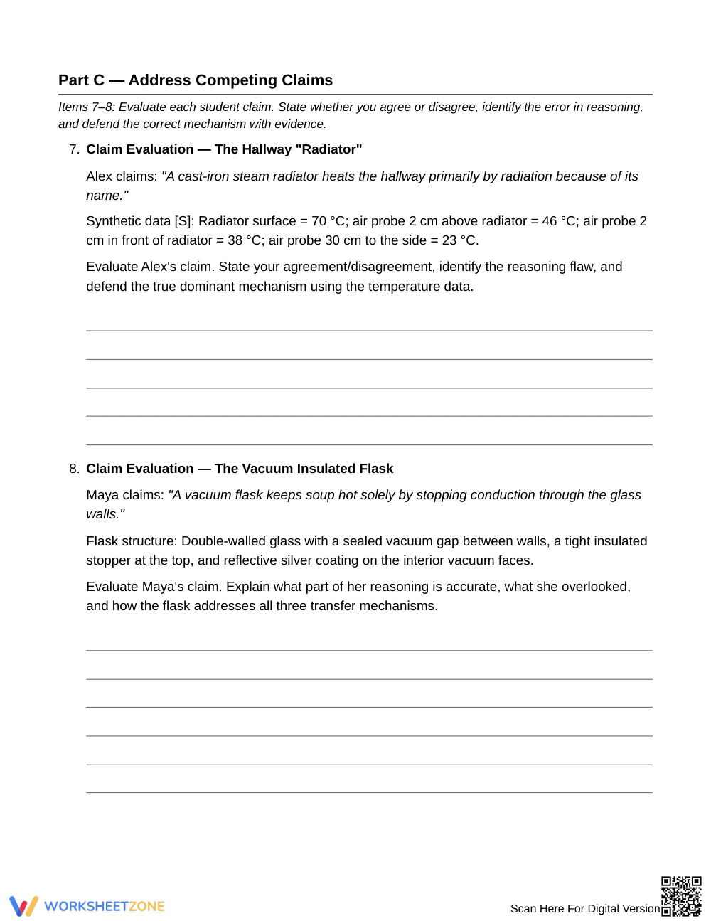 Essential Heat Transfer Worksheet | Grade 6 Science - Page 5