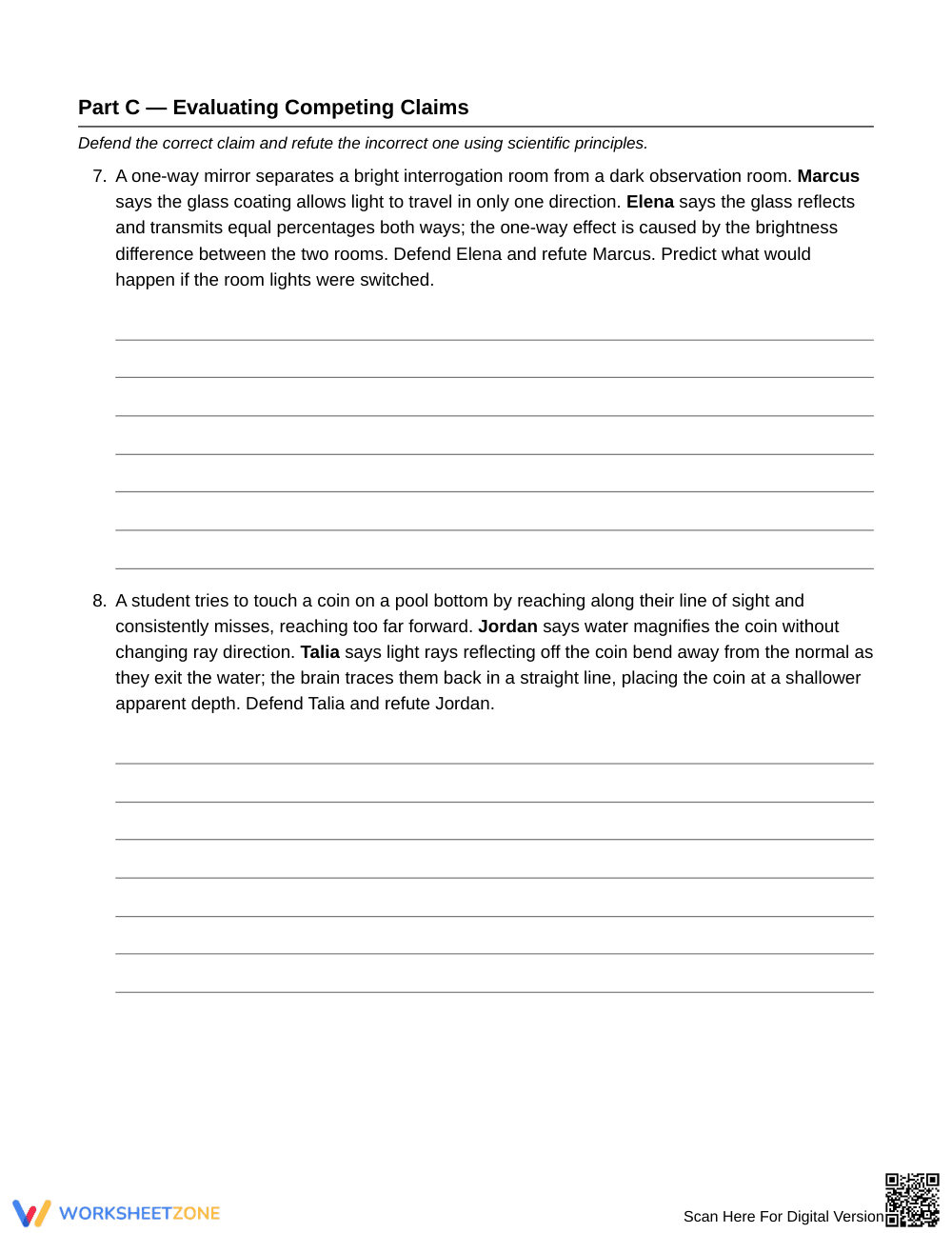 Complete Material Predictions Worksheet | Grade 6 Science - Page 4