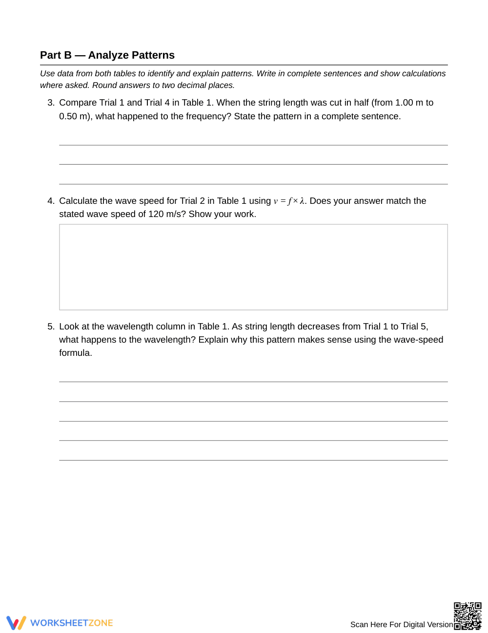 Complete Wave Measurements Worksheet | Grade 6 Science - Page 3