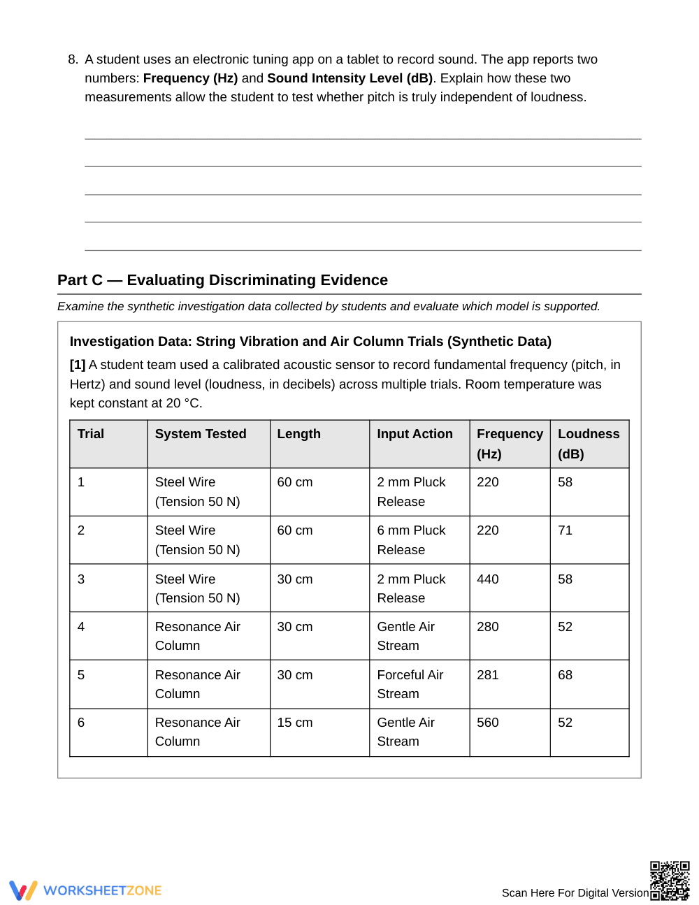 Essential Vibration Comparison Worksheet | Grade 6 Science - Page 4