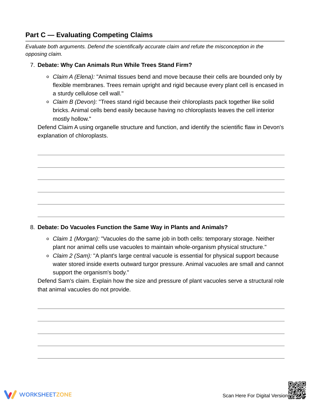 Proven Cell Structure-Function Worksheet | Grade 6 Science - Page 5