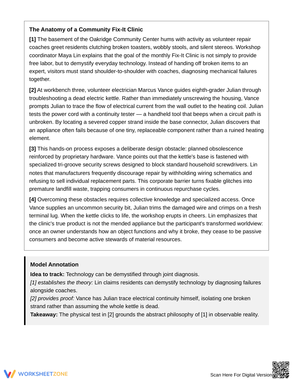 Essential Follow Explanations Worksheet | Grade 7 ELA - Page 2