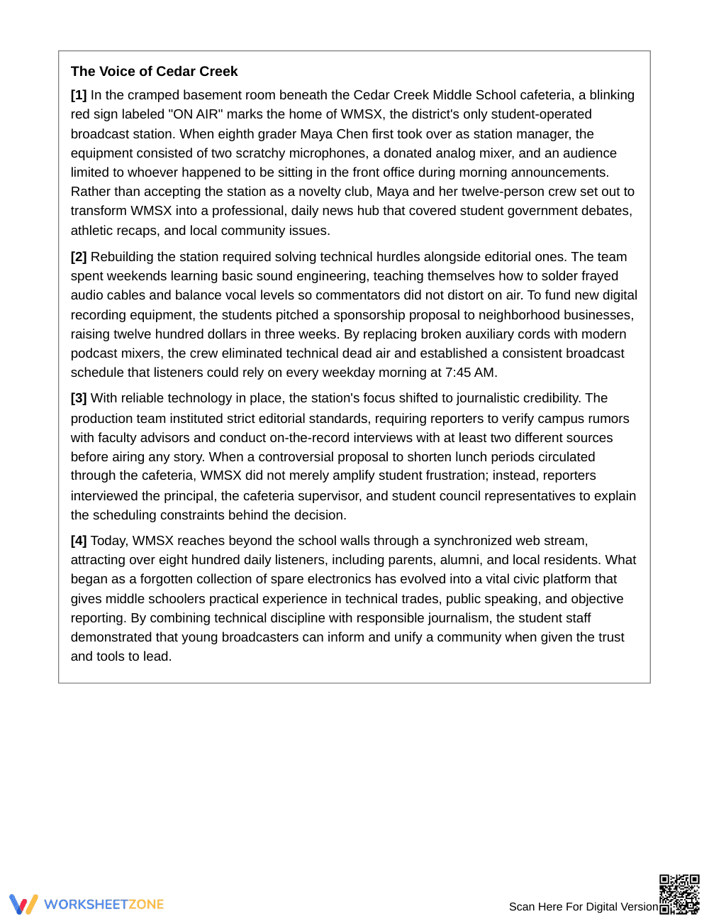 Complete Central Idea & Details Worksheet | Grade 7 ELA - Page 2