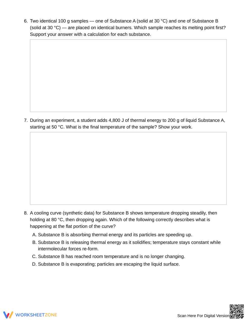 Printable Energy During Melting Worksheet | Grade 7 Science - Page 4