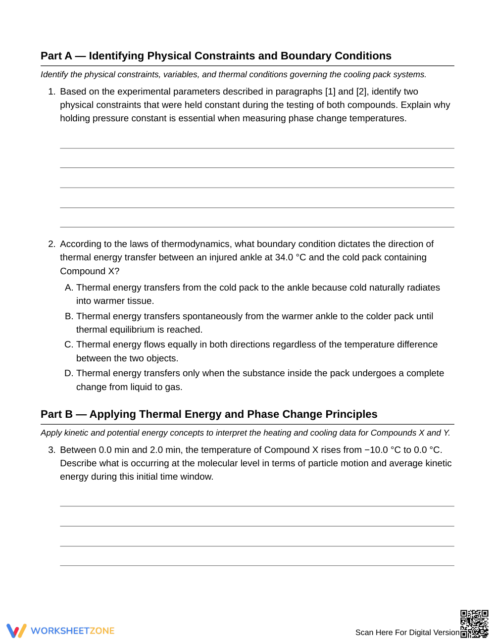 Essential Cooling-Pack Analysis Worksheet | Grade 7 Science - Page 3