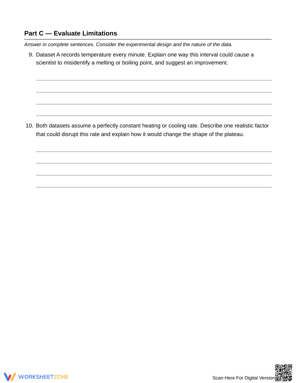 Complete Heating-Curve Plateau Worksheet | Grade 7 Science - Page 5