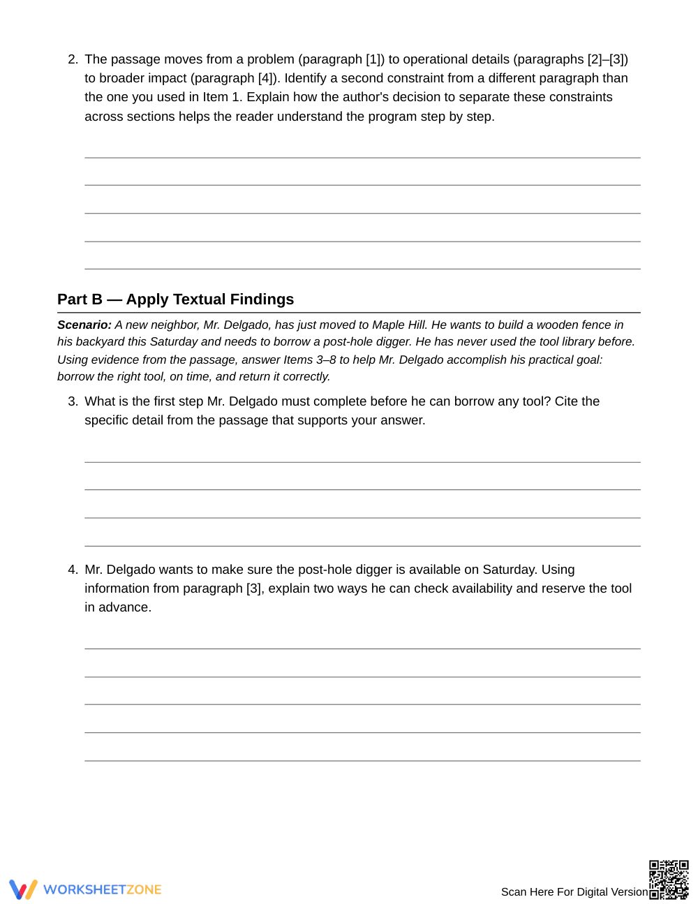 Essential Text Reorganization Worksheet | Grade 7 ELA - Page 3