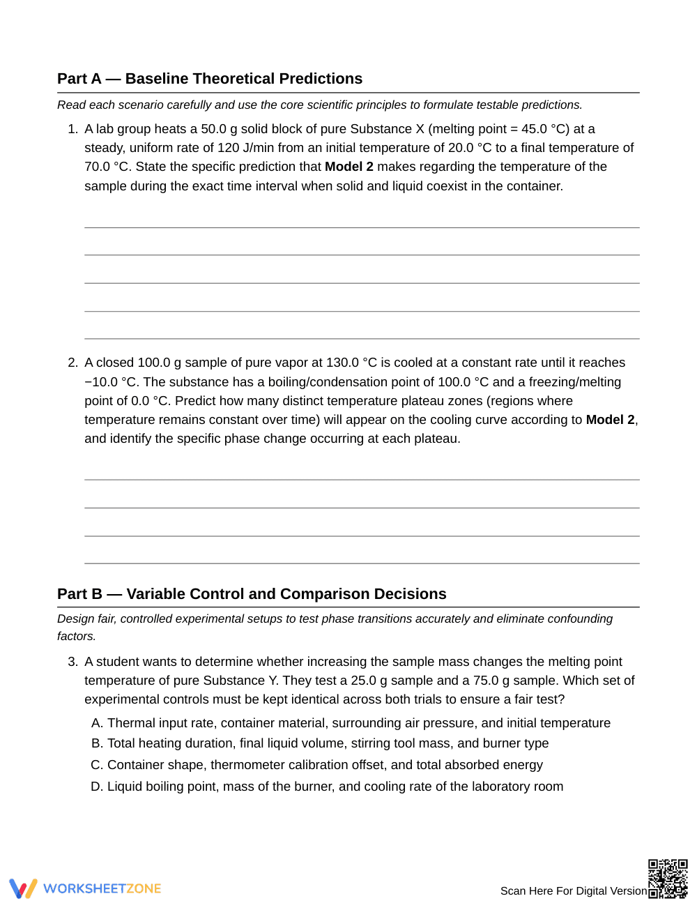Essential Fair Phase-Change Worksheet | Grade 7 Science - Page 2