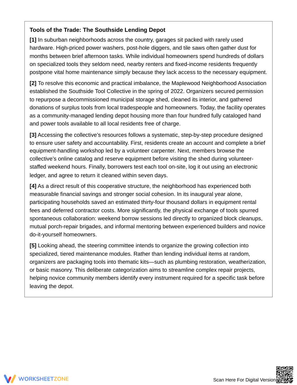 Complete Nonfiction Text Structure Worksheet | Grade 7 ELA - Page 2