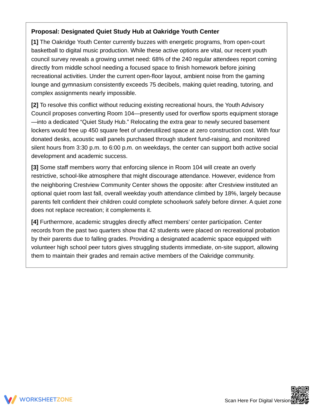 Complete Qualified Judgment Worksheet | Grade 7 ELA - Page 2