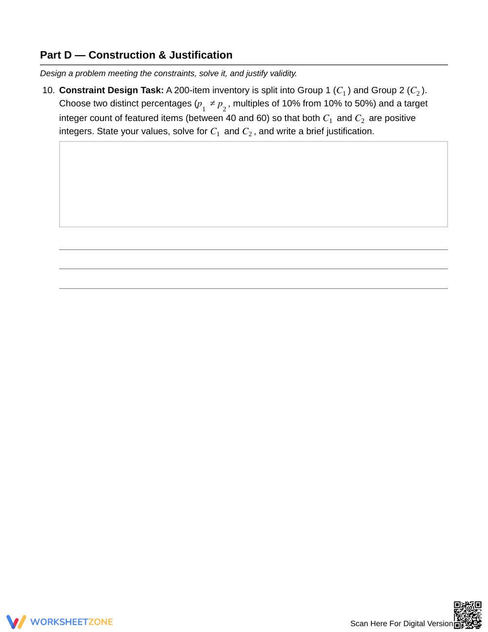 Complete Quantities from Percents Worksheet | Grade 7 Math - Page 4