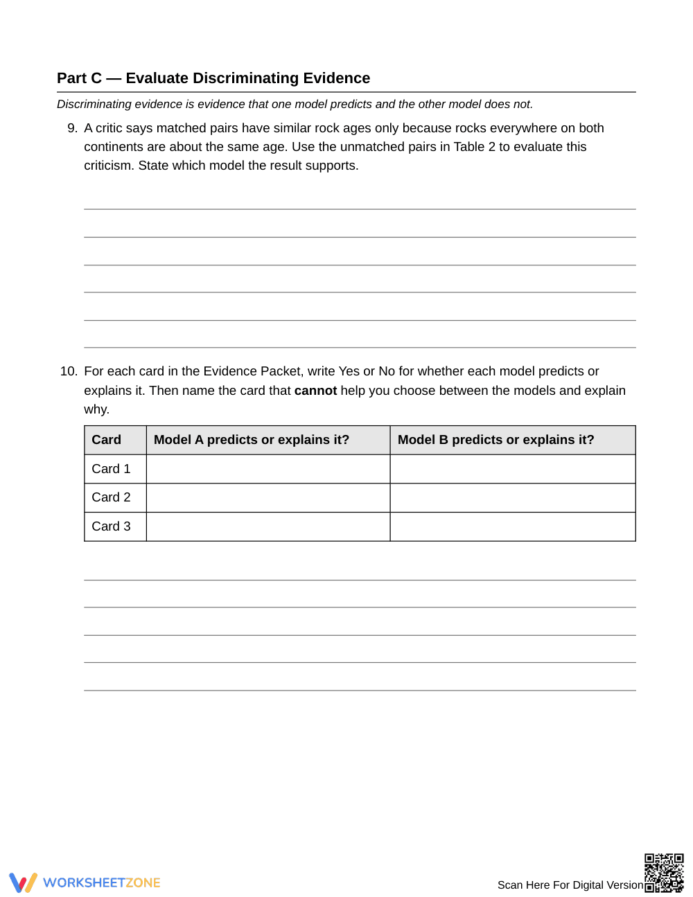 Printable Pangaea Test Design Worksheet | Grade 8 Science - Page 5
