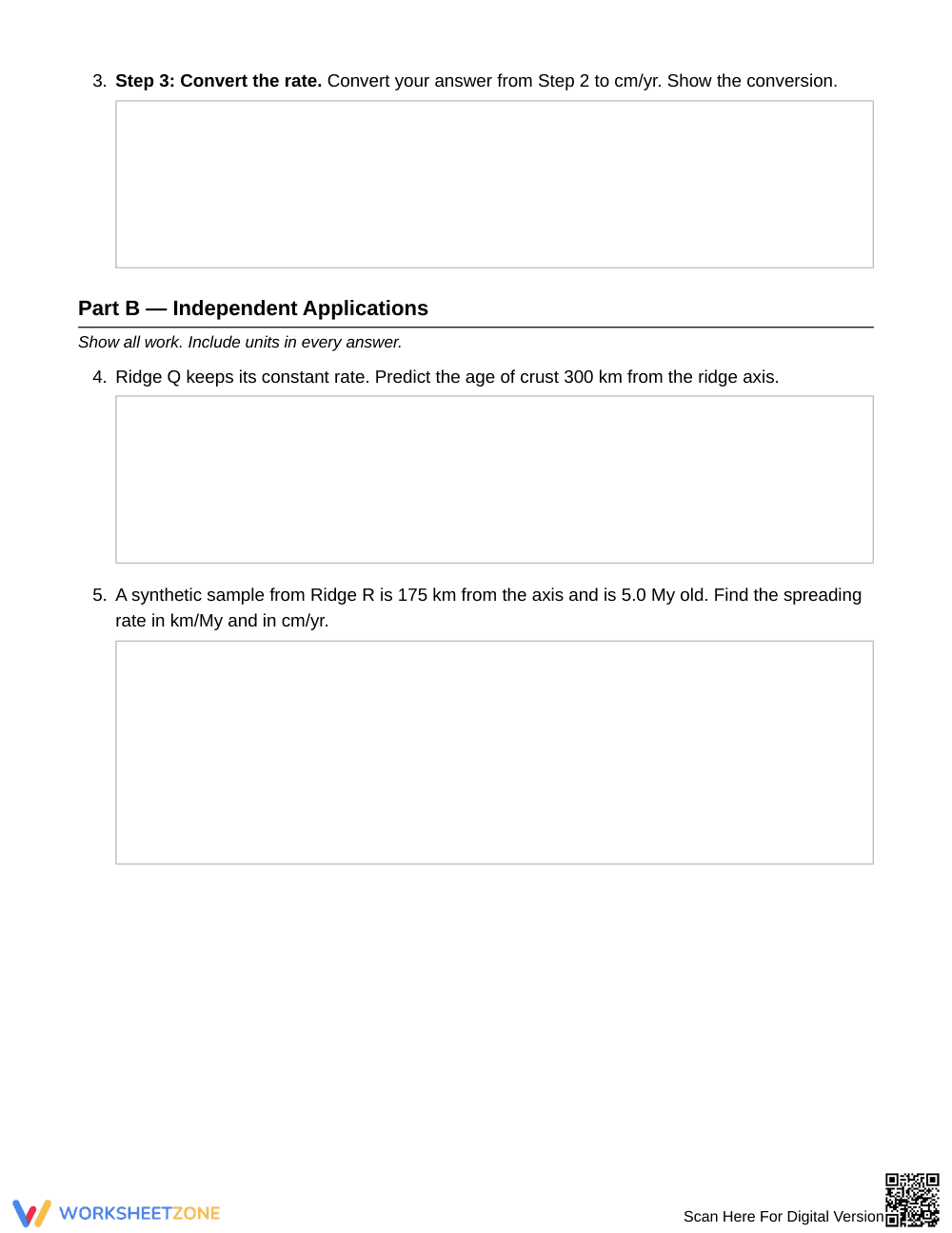 Printable Seafloor Spreading Worksheet | Grade 8 Science - Page 3