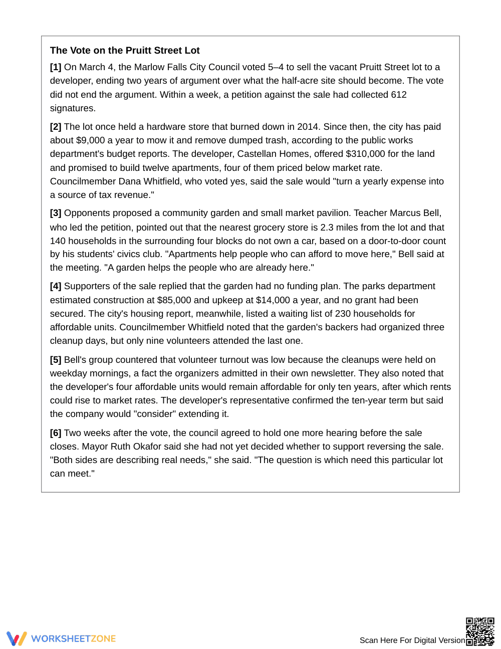 Printable Strongest Evidence Sets Worksheet | Grade 8 ELA - Page 2