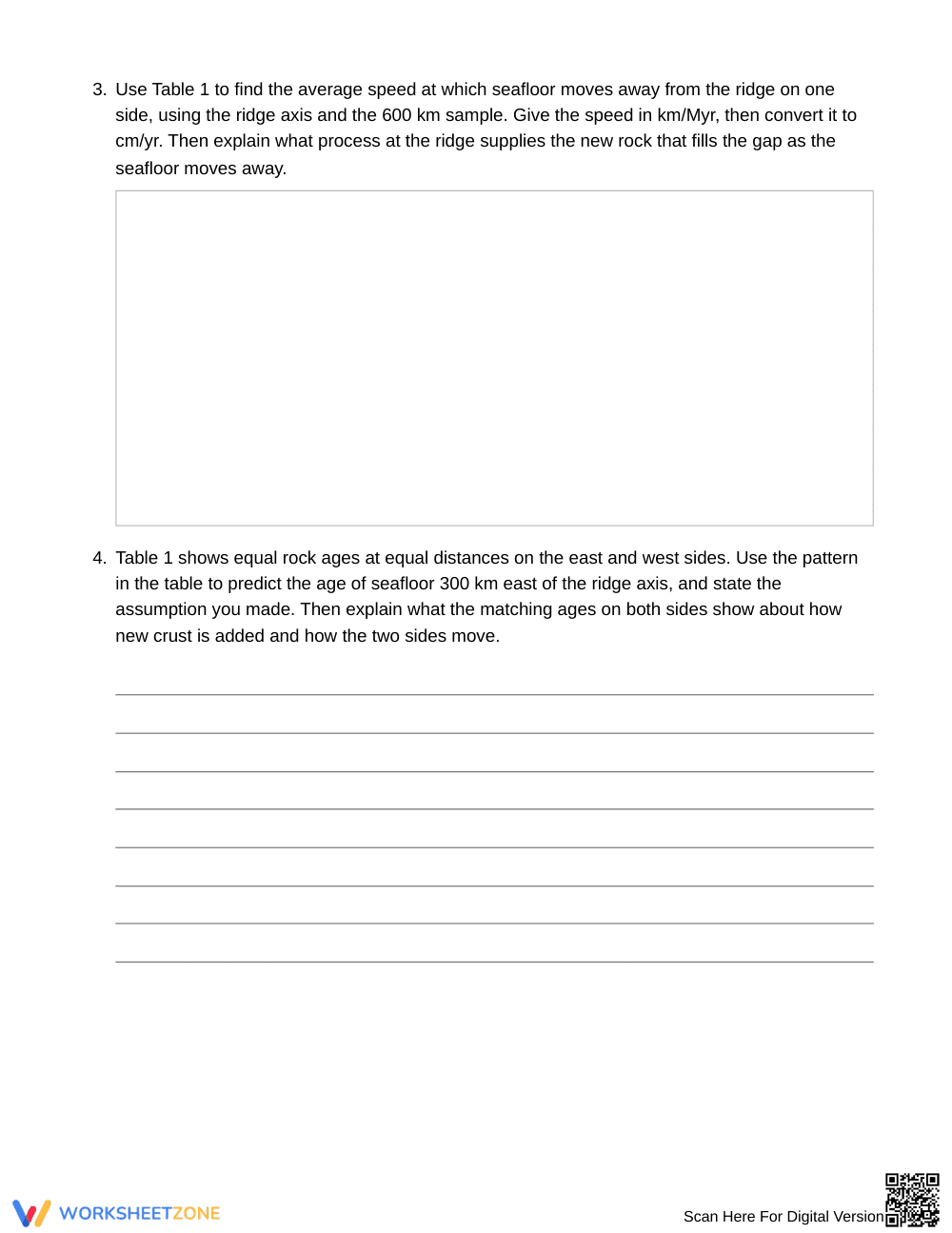 Ready Plate-Tectonic Claims Worksheet | Grade 8 Science - Page 4