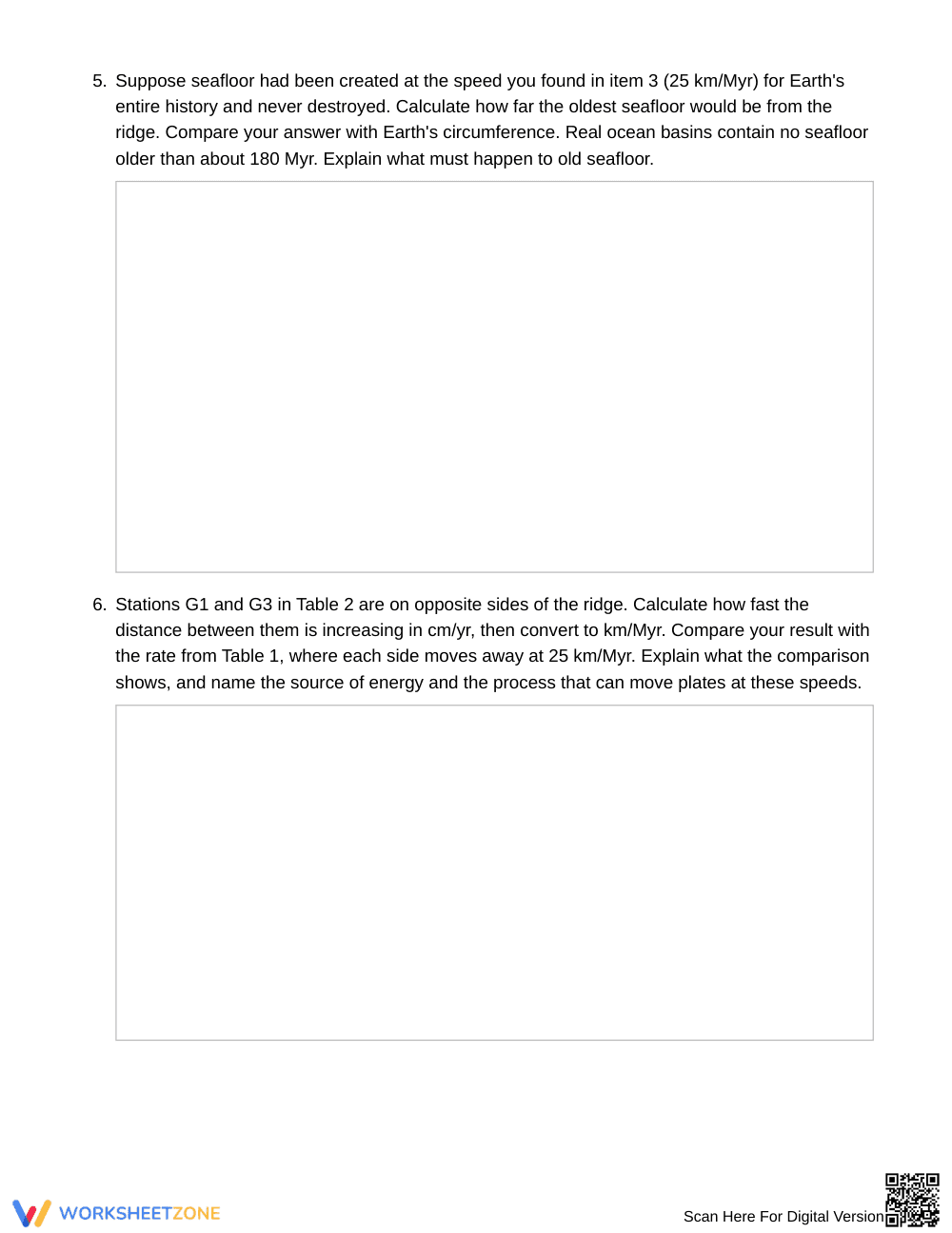 Ready Plate-Tectonic Claims Worksheet | Grade 8 Science - Page 5