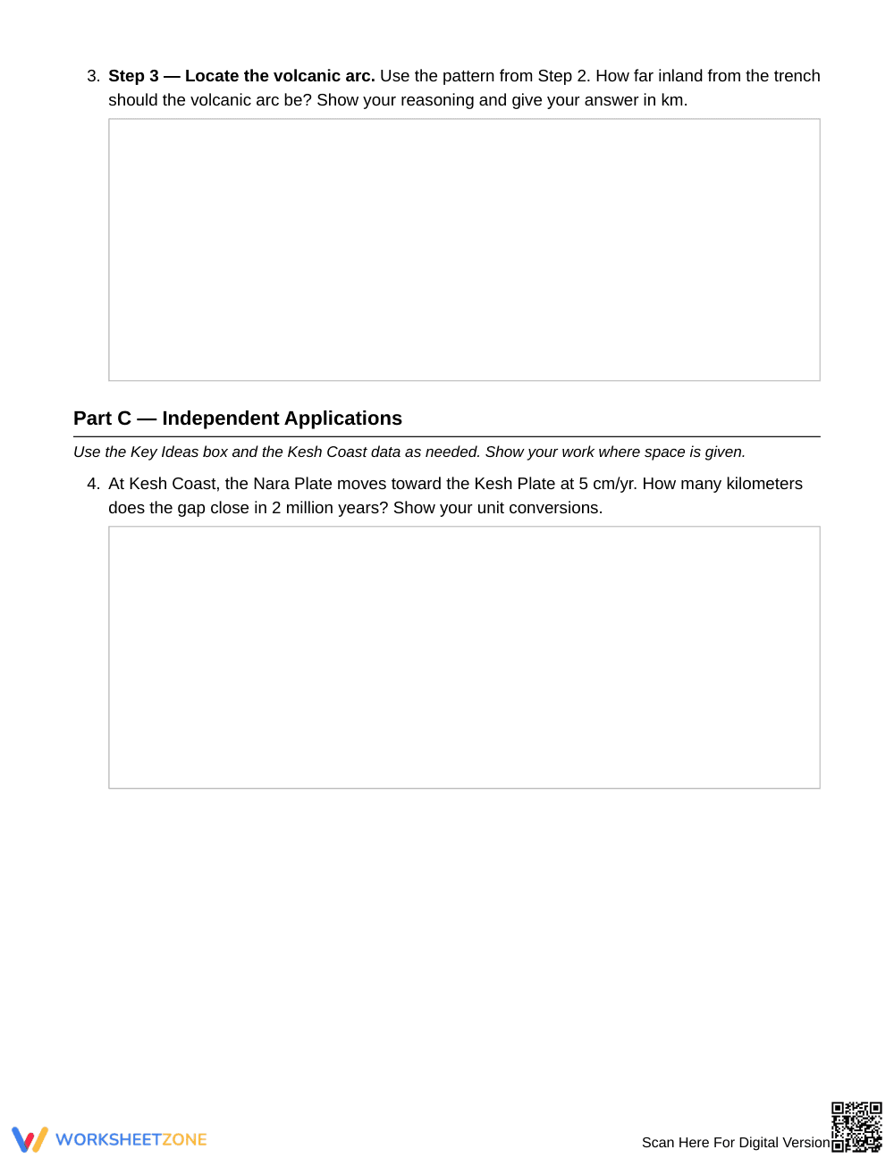 Printable Subduction Outcomes Worksheet | Grade 8 Science - Page 3