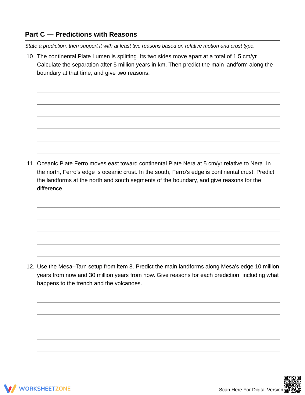 Complete Landform Prediction Worksheet | Grade 8 Science - Page 5