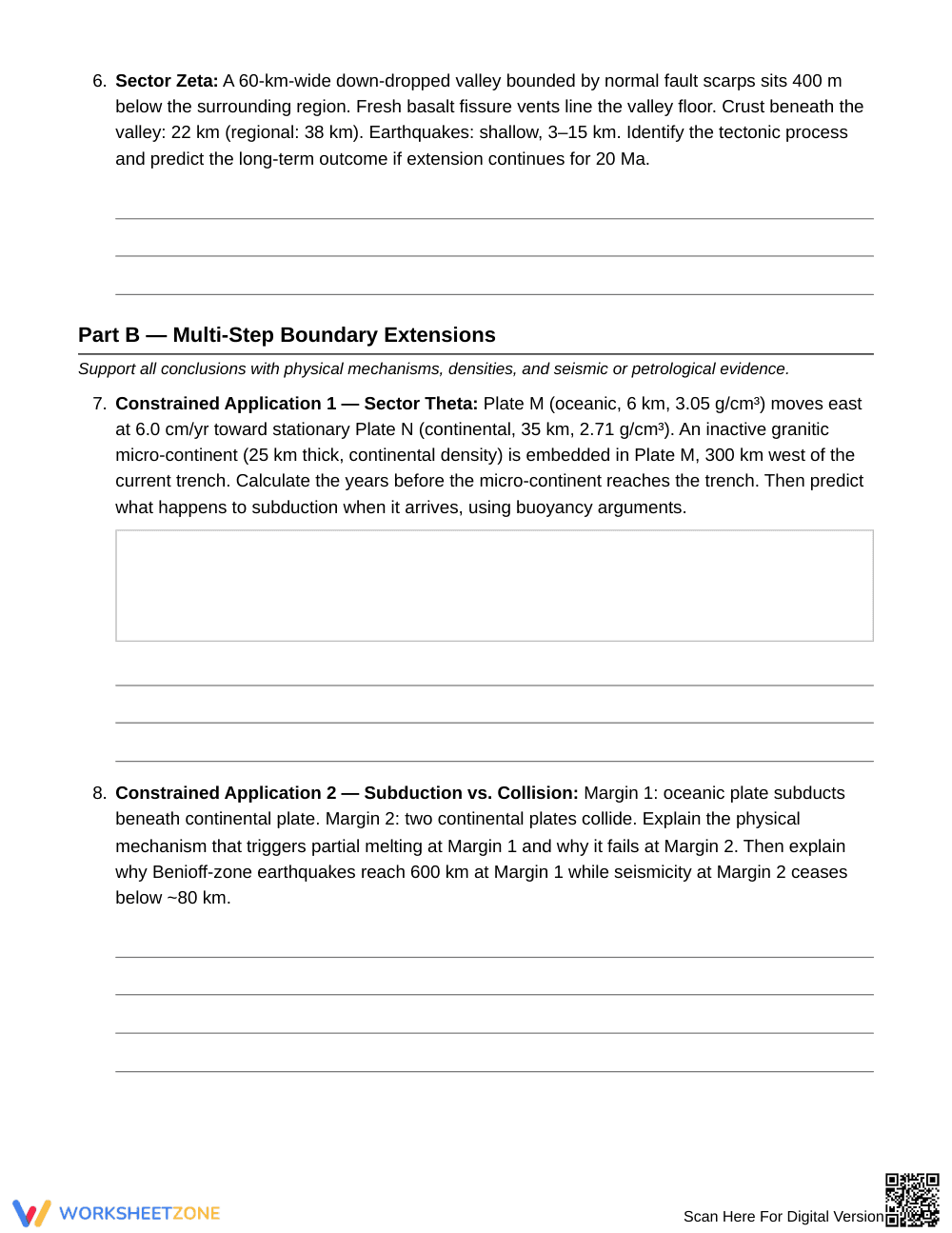 Essential Plate Boundary Clues Worksheet | Grade 8 Science - Page 3