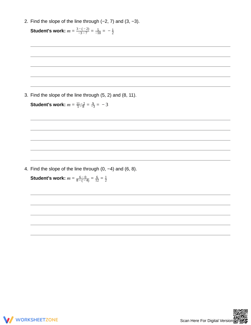 Essential Slope Error Analysis Worksheet | Grade 8 Math - Page 2