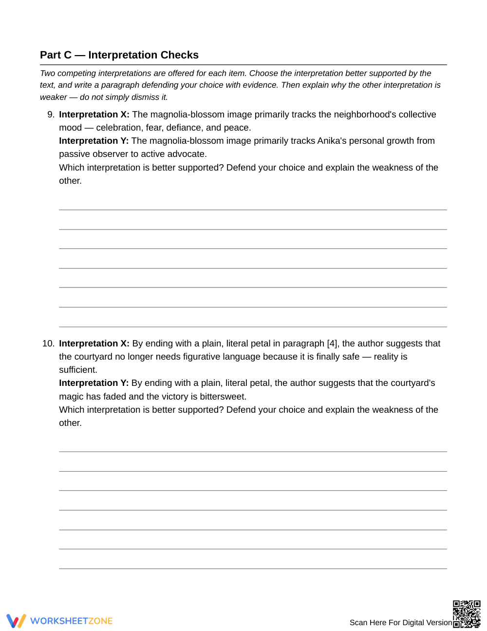 Essential Tracing Imagery Worksheet | Grade 8 ELA - Page 6