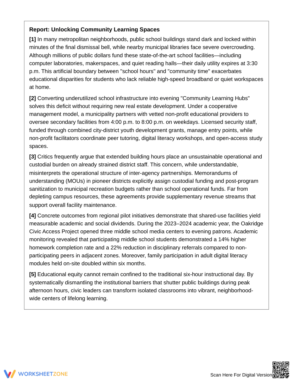 Essential Paragraph Functions Worksheet | Grade 8 ELA - Page 2