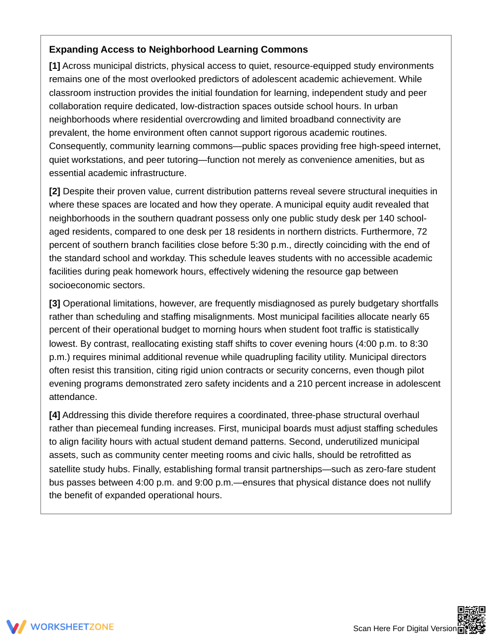 Complete Reorganizing Text Logic Worksheet | Grade 8 ELA - Page 2