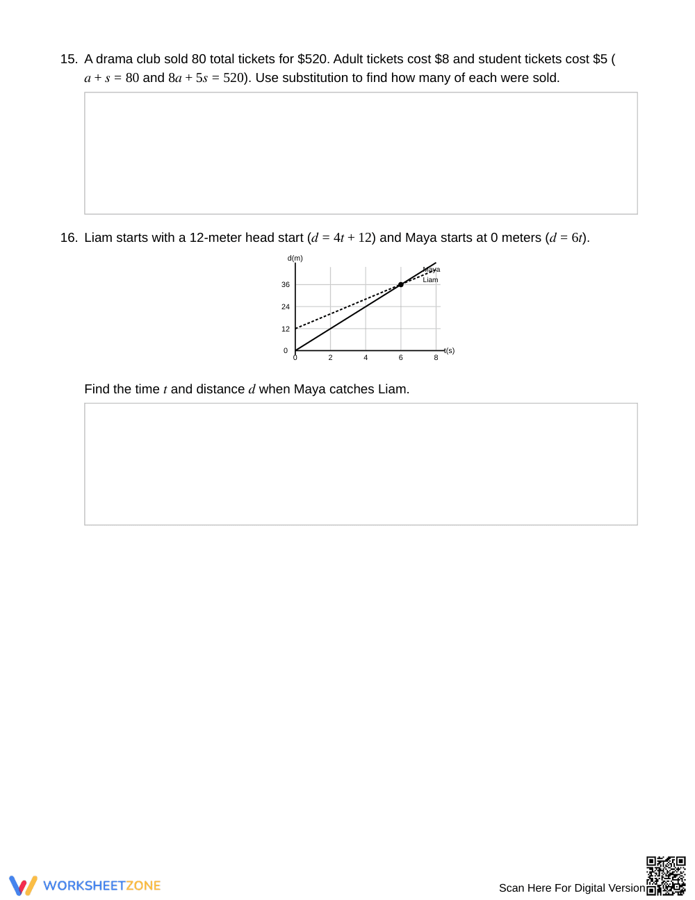 Essential Graphing & Substitution Worksheet | Grade 8 Math - Page 5