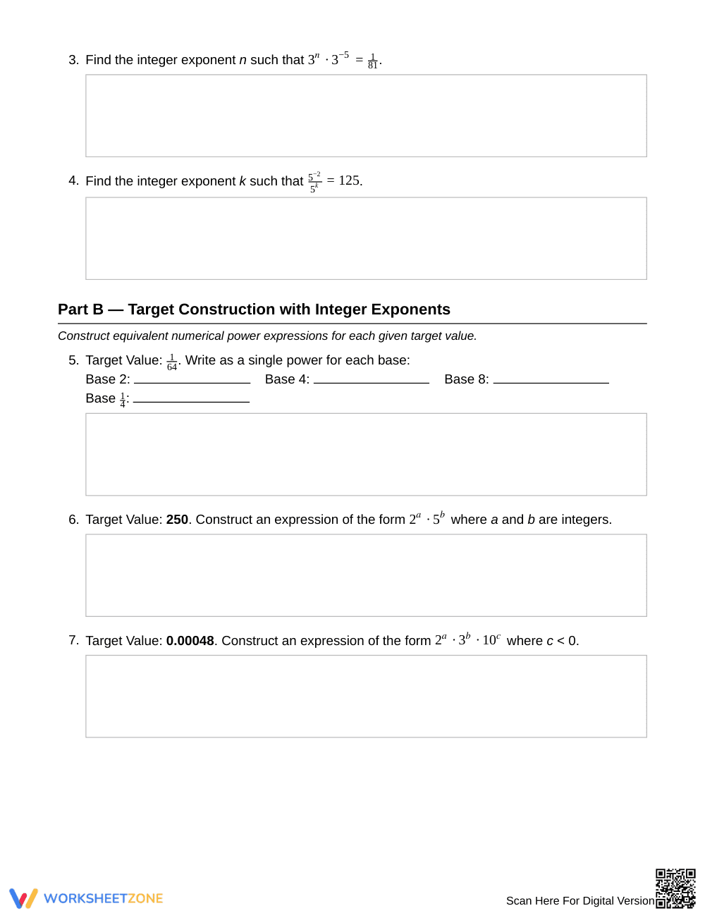 Essential Power Expressions Worksheet | Grade 8 Math - Page 2