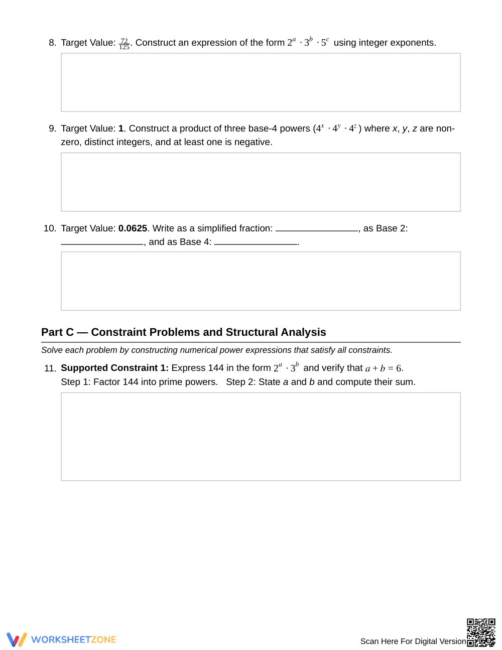 Essential Power Expressions Worksheet | Grade 8 Math - Page 3