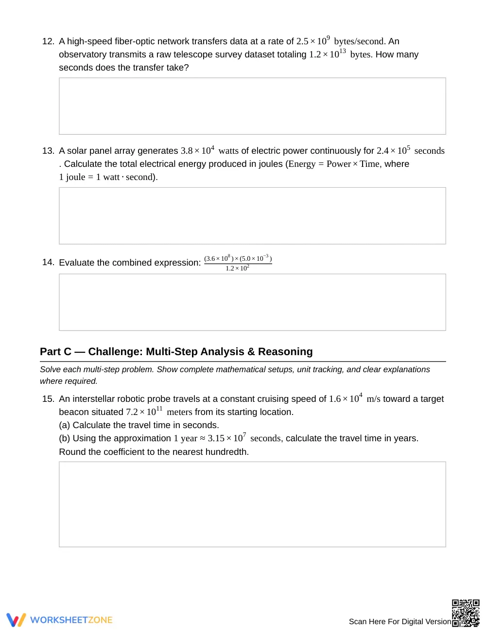 Free Scientific Notation Operations Worksheet | Grade 8 Math - Page 4