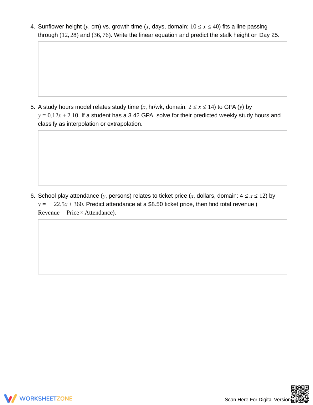 Essential Data Range Prediction Worksheet | Grade 8 Math - Page 3