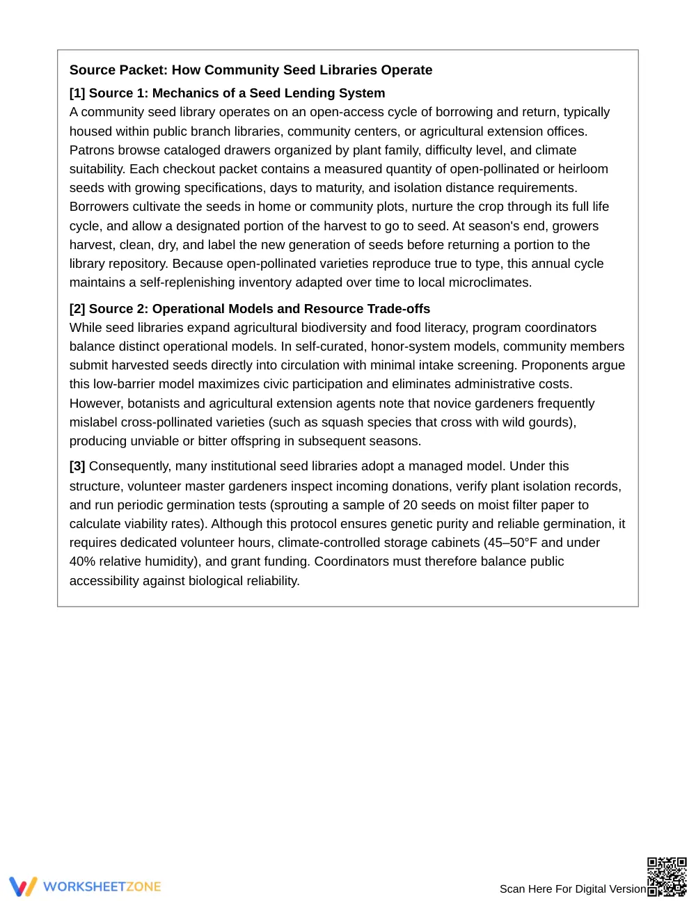Essential Explanatory Scope Worksheet | Grade 8 ELA - Page 2