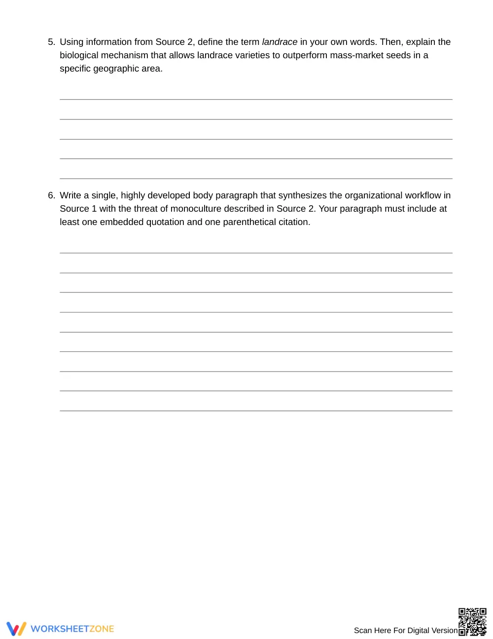 Essential Informative Writing Worksheet | Grade 8 ELA - Page 4