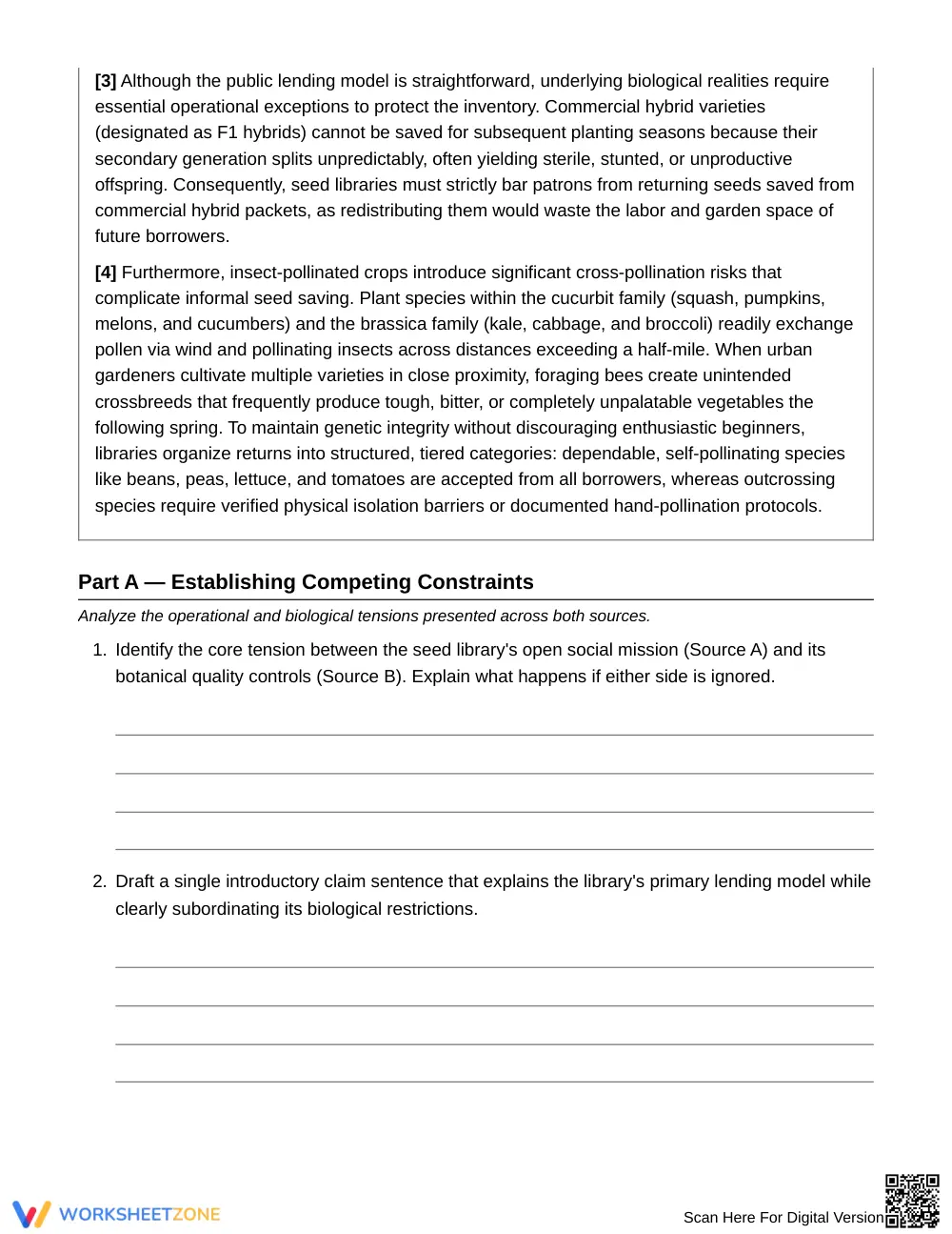 Essential Explaining Exceptions Worksheet | Grade 8 ELA - Page 2