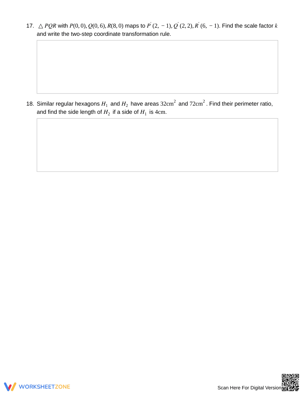 Ready Similar & Congruent Images Worksheet | Grade 8 Math - Page 5