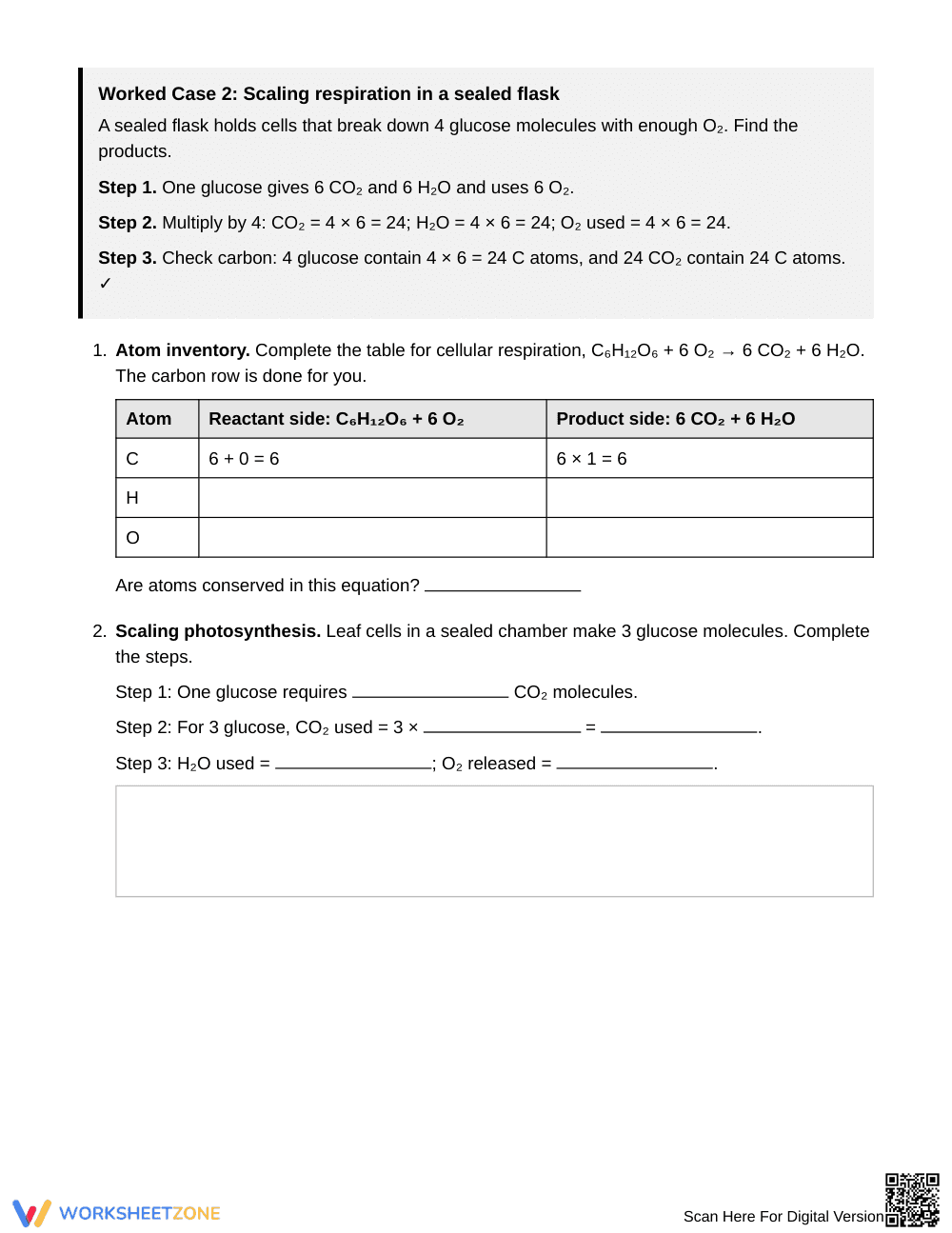 Printable Atom Tracing Worksheet | Grade 9 Biology - Page 2