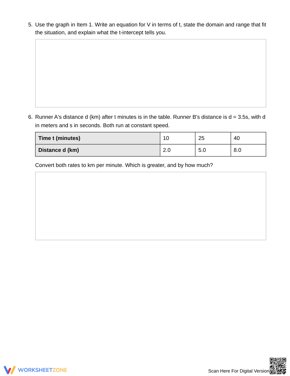 Printable Connecting Slopes Worksheet | Grade 9 Algebra I - Page 3