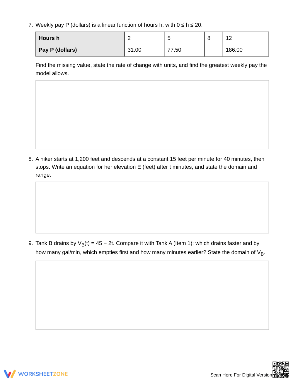 Printable Connecting Slopes Worksheet | Grade 9 Algebra I - Page 4