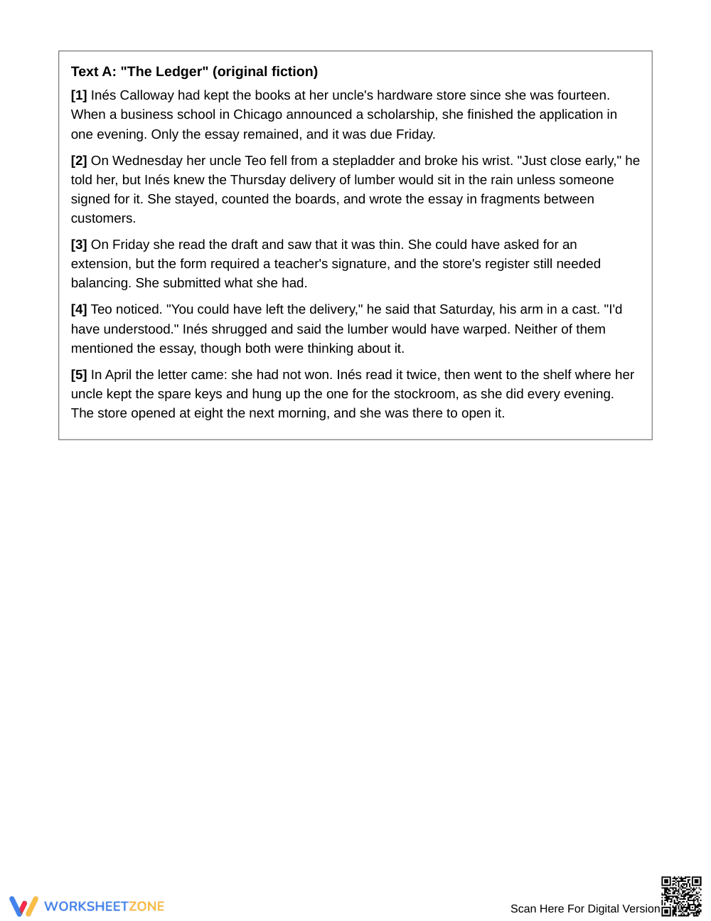 Ready Objective Summary Worksheet | Grade 9 English I - Page 2