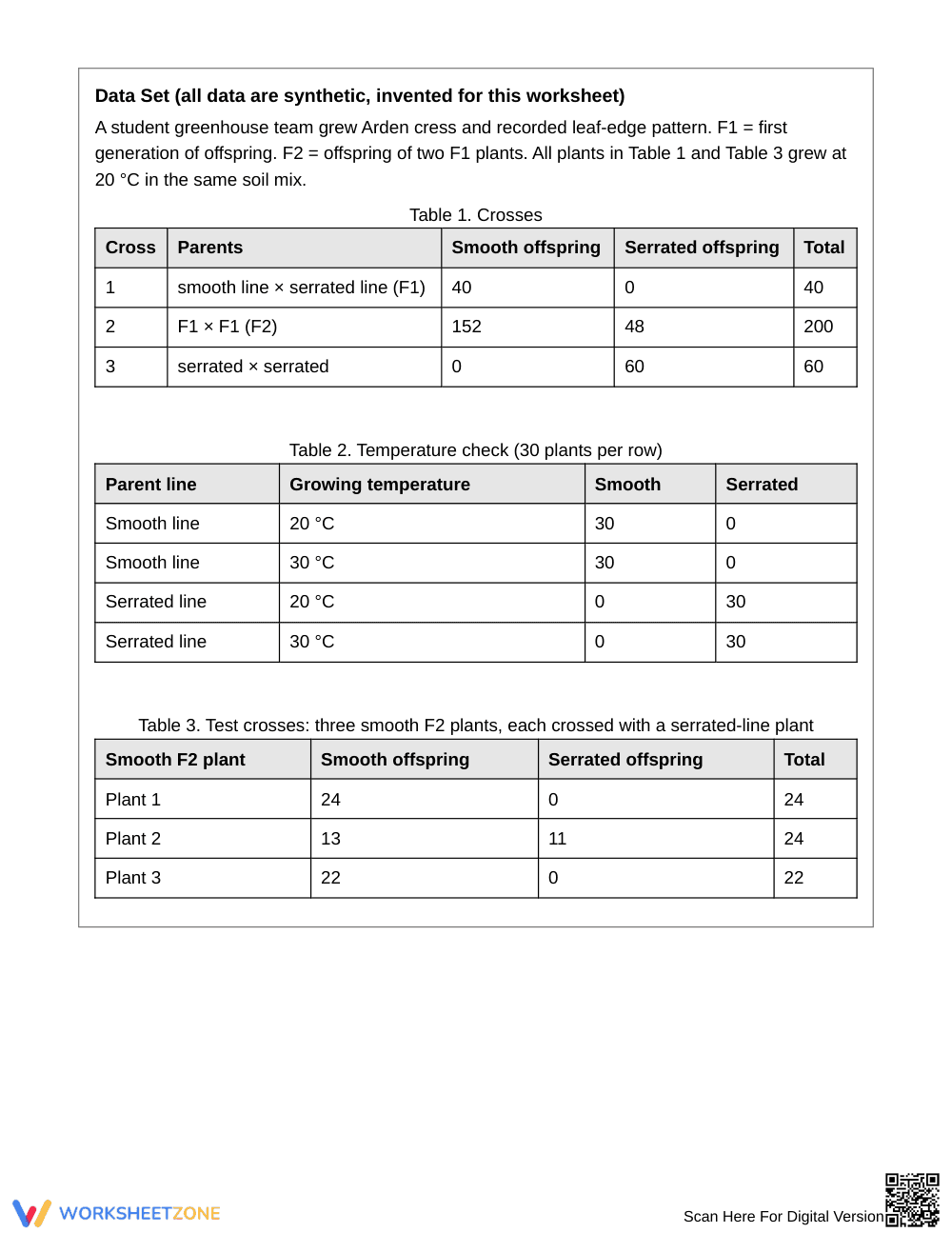 Printable Inheritance Inference Worksheet | Grade 9 Biology - Page 2