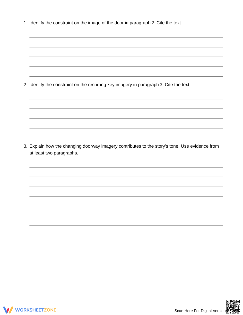 Guide Image Replacement Worksheet | Grade 9 English I - Page 2